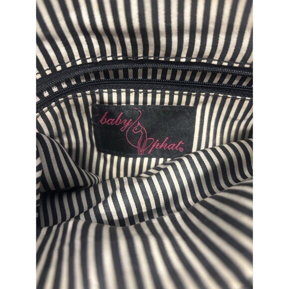 Vintage Retro Y2K 2000s Purse Cat Pattern Baby Phat Small Arm Tote by Kimora Lee - Picture 2 of 8